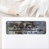 GRAY WOLF Wildlife Return Address Labels (Insitu)