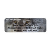 GRAY WOLF Wildlife Return Address Labels (Voorkant)