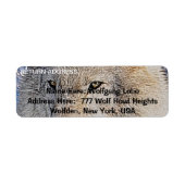 GRAY WOLF Wildlife Return Address Labels (Voorkant)