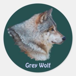 GRAY WOLF Wildlife Sticker Collectie