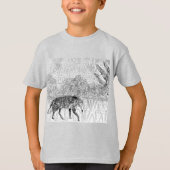 Gray Wolf Wildlife T-shirt (Voorkant)