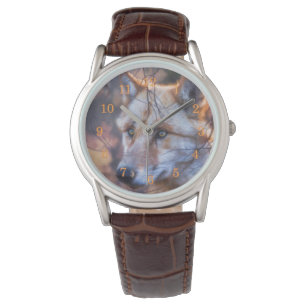 GRAY WOLF WINDOW OF MOGELIJKHEID HORLOGE