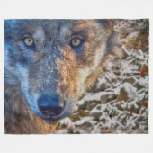 GRAY WOLF WINTER'S RANGER FLEECE DEKEN (Voorkant (Horizontaal))