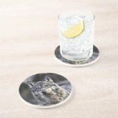 Gray Wolf Zandsteen Onderzetter (Zijkant)