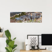 Gray Wolves Family Journey Poster (Thuiskantoor)