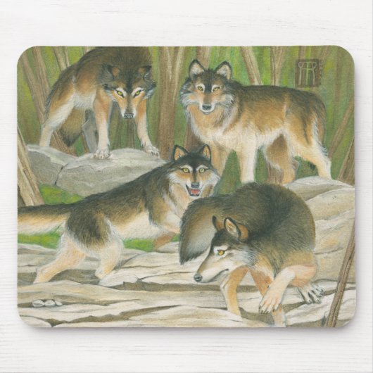 Gray Wolves Muismat (Voorkant)