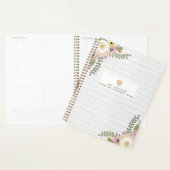 Gray Wood Dusty Floral Teacher Planner (Display)