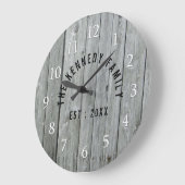 Gray Wood Farmhouse Naam Grote Klok (Hoek)