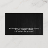 Gray Wood Oranje Personal Trainer Visitekaartje (Achterkant)