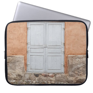 GRAY WOODEN DEUR LAPTOP SLEEVE