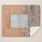 GRAY WOODEN DEUR SHERPA DEKEN (Voorkant (horizontaal))