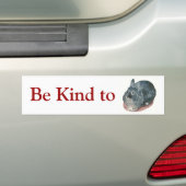 Gray Wooly Rabbit Bumpersticker (Op auto)