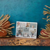 Gray World's Greatest Grandpa Photo Collage Fotoplaat (Zijkant)