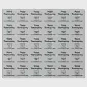 Gray wrapppapier voor zakelijke Thanksgiving Cadeaupapier (Vlak)