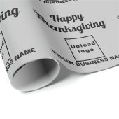 Gray wrapppapier voor zakelijke Thanksgiving Cadeaupapier (Rol Hoek)