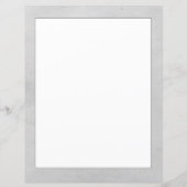 Gray Wreath Monogram Stationery (Achterkant)
