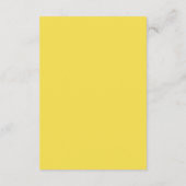 Gray & Yellow Modern Accommodding Wedding Detail Informatiekaartje (Achterkant)