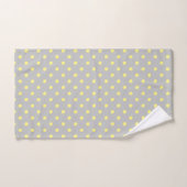 Gray yellow Polka Dot Bad Handdoek (Handdoek)