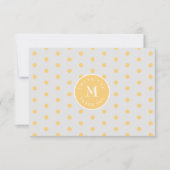 Gray Yellow Polka Dot Flat Bedankt (Voorkant)