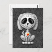 Gray Zombie Sugar Puppy Briefkaart (Voorkant / Achterkant)