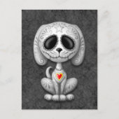 Gray Zombie Sugar Puppy Briefkaart (Voorkant)