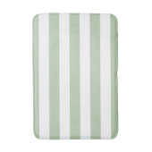Grayed Jade en White Striped Bath Mat (Voorkant Verticaal)