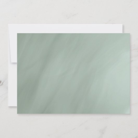 grayed jade geometric typografie bruiloft kaart (Achterkant)