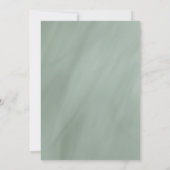 grayed jade geometric typografie bruiloft kaart (Achterkant)