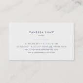 Grayed Jade | Modern Colorblock Visitekaartje (Achterkant)