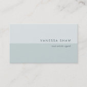 Grayed Jade | Modern Colorblock Visitekaartje (Voorkant)