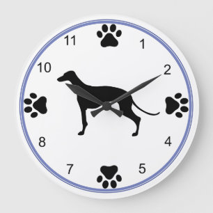Grayhound Silhouette Grote Klok