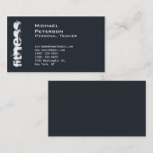 Grayish Blue Trendy Fitness Sport Visitekaartje (Voorkant / Achterkant)