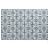 Grayish Blue White Floral Cherry Blosspionagepatro Stof (Yard (91,4 cm))