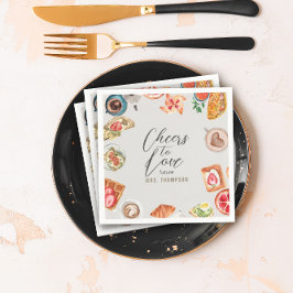 Grayish Bridal Brunch Waffles Pancakes Servet