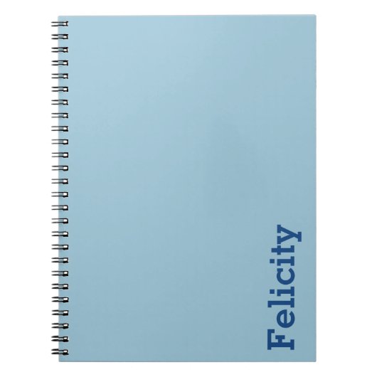 Grayish Green Blue Notitieboek (Voorkant)