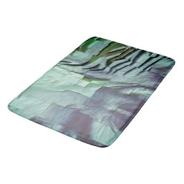 Grayish mint mozaïek met licht geslepen en satin badmat