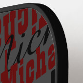 Grayish Pattern of Names Pickleball Paddle (Links Detail)