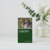 Graylag Geese - Donkergroen Visitekaartje (Staand voorkant)