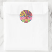 Grayland Daisy Tree of Love Ronde Sticker... Sticker (Tas)