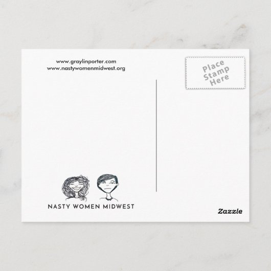 Graylin Porter briefkaart (Achterkant)