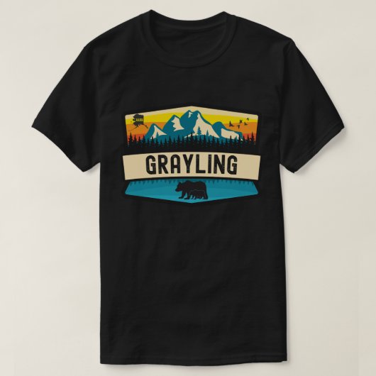 Grayling, Alaska T-shirt (Design voorkant)