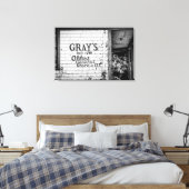 Gray's General Store Canvas Afdruk (Insitu (Slaapkamer))