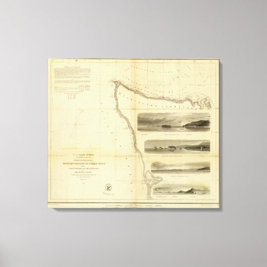 Gray's Harbour Admiralty Inlet Canvas Afdruk (Voorkant)