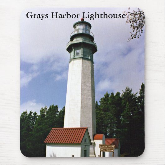 Grays Harbour Lighthouse, Washington Mousepad Muismat (Voorkant)