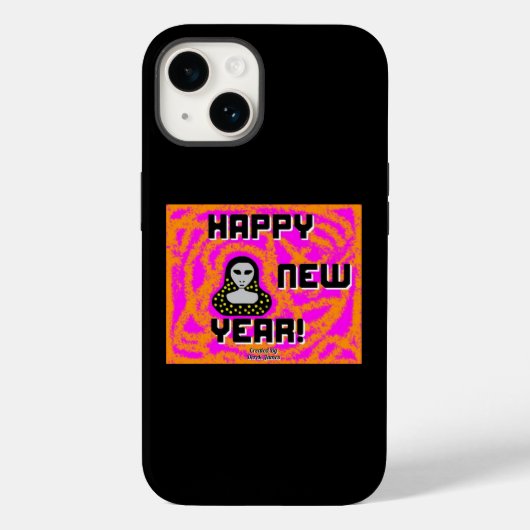 Grays Nieuwjaar vergroot Apple iPhone 14 Hoesje (Achterkant)