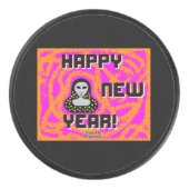 Grays Nieuwjaar Wensen Hockey Puck (Voorkant)