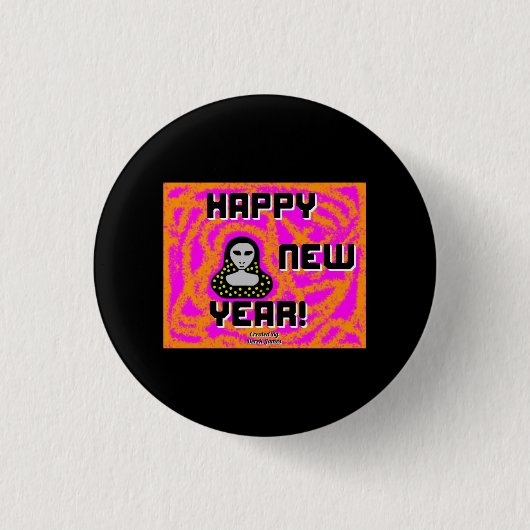 Grays Nieuwjaar wijkt ronde Button af (Voorkant)