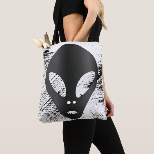 Grays - oude Alien Crop Cirkel Tote Bag (Dichtbij)