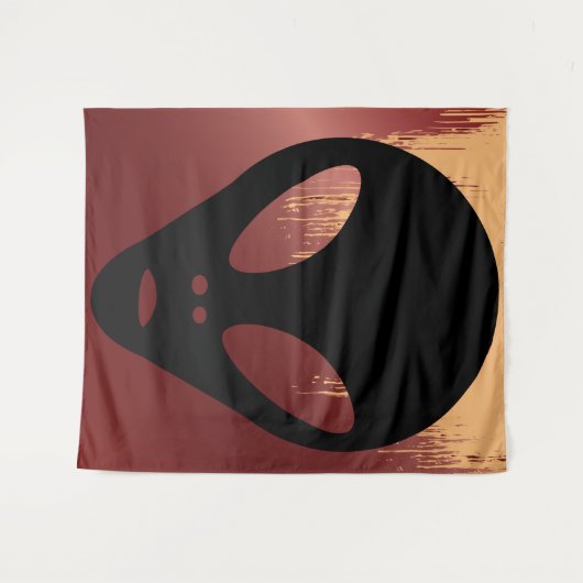 Grays - oude Alien Faux Canvas Wandkleed (Voorkant (horizontaal))