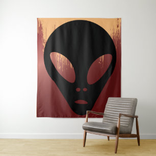 Grays - oude Alien Faux Canvas Wandkleed